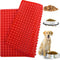 DIMROM Round Silicone Molds 468 Cavity - Red Semi Sphere Chocolate Dog Treat Molds Silicone Shapes Boba Mold Non Stick Baking Sheet Gummy Molds - ...