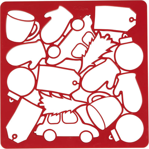 Wilton Holiday Multi-Cookie Cutter Sheet, Red...