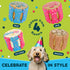 Dog Birthday Cake for Dogs to Eat - Rice Cake Based Dessert Made with Dog Birthday Treats and Human Grade Ingredients - Happy Birthday Dog Cake - ...