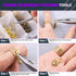 Swpeet 3053Pcs 3 Colors 4mm 6mm 8mm 10mm Earring Making Kit, Including Earring Posts, Gold Earring Backs, Open Jump Rings, Needle Nose Pliers, Elb...