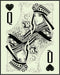 Posterizer 1 pcs-black and white queen of hearts bar card print-Miscellaneous-Sports & Hobby Art-Decor for Game Room or Man Cave- unframed wall ar...