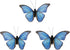 Berfutall-Morpho Butterfly Feather Butterflies on Picks Floral Supplies Set of 12 pcs Halloween Thanksgiving Decorations…...