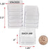 The Beadsmith Personality Case – 2 Clear Square Stacker Jar Set – Each Stack Measures 1.25 x 2.3 inches - Total 10 Jars and 2 lids, for Storage of...