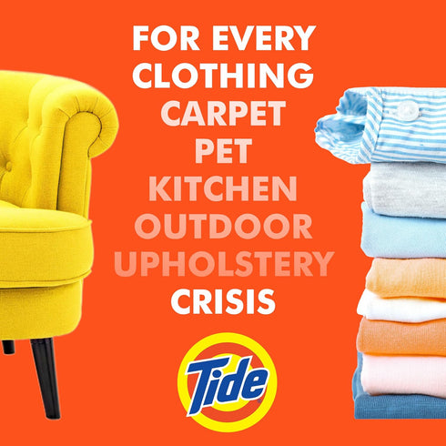 Tide Laundry Stain Remover with Oxi, Rescue Clothes, Upholstery, Carpet and more from Tough Stains, Enzyme Stain Remover, Travel Essential Spray, ...
