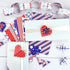 Morcheiong 30 Sheets 4th of July Pattern Paper Set A4 Size Decorative Paper Double-Sided Craft Origami Paper for Independence Day Scrapbooking Car...