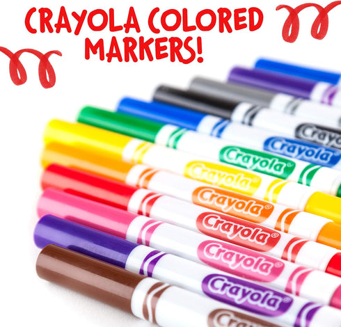 Crayola Broad Line Markers - Green (12ct), Markers for Kids, Bulk School Supplies for Teachers, Nontoxic, Marker Refill with Reusable Box...