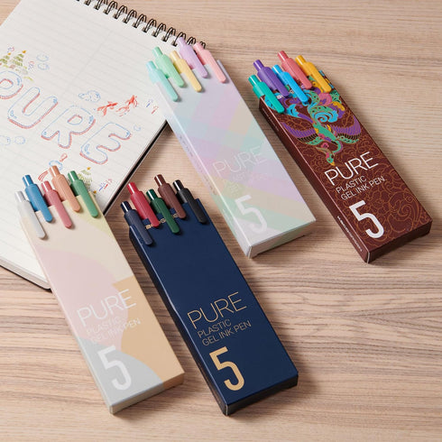 Kaco Gel Pens 20 Assorted Color Ink 0.5mm Fine Point, Cute Stationery Journaling Note Taking Pens Retractable Office School Supplies...