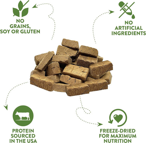McLovin's Pet Freeze Dried Raw Beef Liver Dog Treats, 14 oz. - Single Ingredient, Grain-Free, Gluten-Free, High-Protein Treat – Healthy Dog Traini...