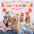 Dog Girl Party Decorations Pink Puppy Dog Themed Birthday Supplies Lets Party Banner Backdrop Dogs Cats Kids Birthday Photography Background Photo...