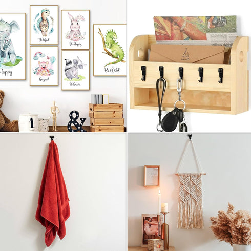 Mr. Pen- Picture Hanging Kit, 220pc, Black, Picture Hangers, Nails for Hanging Pictures, Wall Hangers, Picture Hanging, Picture Hanging Hooks, Fra...