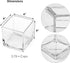 CYS EXCEL Glass Cube Vase 4"x4"x4" | Square Wedding Flower Vase Centerpieces | Cubic Glass Candle Holder...
