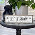Christmas Wood Signs (Medium - Wood And Metal, Let It Snow - Christmas Sign)...