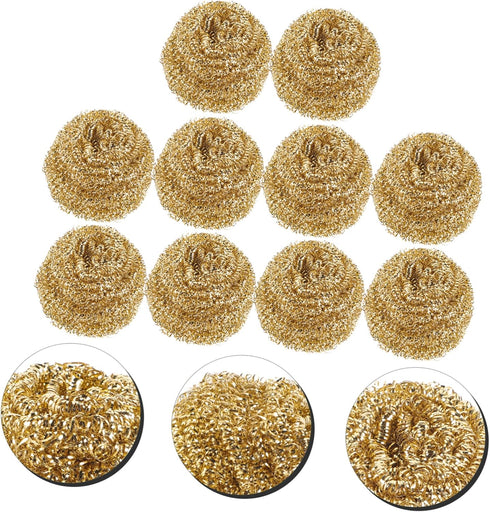 10pcs cleaning sponge soldering tip cleaner tip cleaner sponge iron nozzle clean ball soldering tip ball brass tip cleaner copper copper ball Abso...