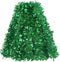 CCINEE 33FT St.Patrick's Day Tinsel Garland,Shamrock Clover Green Metallic Garland for Irish Party Home Decoration...