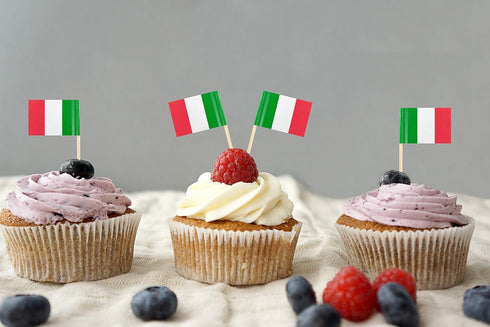 JBCD Italy Toothpick Flag Italian Mini Small Cupcake Topper Flags, 200pcs...