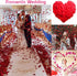 AWCCXMYM 3000 PCS Red Artificial Fake Rose Petals for Romantic Night, Romantic Artistic Festive Atmosphere Creation for Marriage Proposa Wedding V...