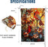 Stained Glass Cardinal Red Birds Garden Flag Spring Summer Yard Flag Fall Floral Decorative Flags for Outside 12x18 Double Sided Small Seasonal La...