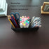 Black Mesh Pencil Holder, Metal Mesh Desk Organize for Pens, Kitchen Utensil Desk Storage,3 Compartments, Small Elegant Office Desk Supplies Organ...