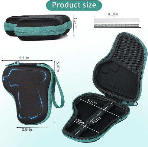 Tagging Gun Kit: Contains 2000 pcs 0.18-inch Miniature Fasteners (Half White, Half Black) and EVA Form-Fitting Protective case. (Does not Include ...