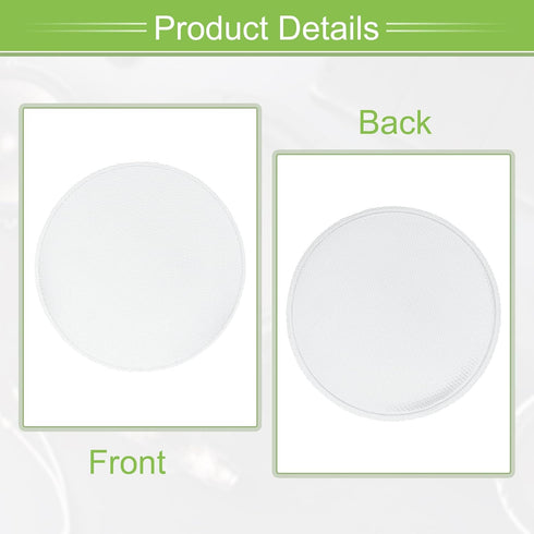 ACROPIX Universal 7 Inch Speaker Grills Mesh for Audio Subwoofer 183x193x11mm Grille without Frame White - Pack of 4...