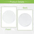 ACROPIX Universal 7 Inch Speaker Grills Mesh for Audio Subwoofer 183x193x11mm Grille without Frame White - Pack of 4...