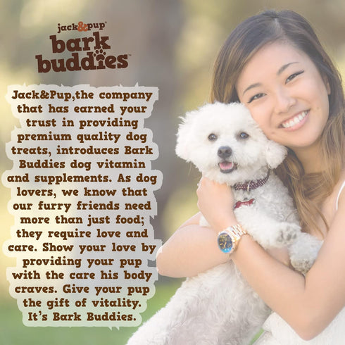 Jack&Pup Probiotic Chews for Dogs - Dog Probiotic Chews Small and Medium - Pro-Digest Bark Buddies (Up to 40 lbs) Puppy Probiotic Dog Chews, Pet P...