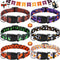 6 Pcs Halloween Dog Collars for Dogs Pumpkin Basic Dog Collars Adjustable Lightweight Holiday Dog Collar Comfortable Dog Collars with Plastic Buck...