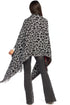 Mud Pie Reversible Tartan and Leopard Womens Scarf Wrap, One Size, Green...