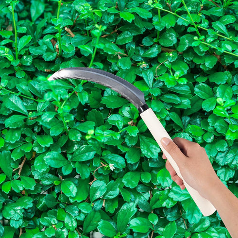 Sod Cutter Japanese Weeding Sickle, Japanese Weeding Tool with Sawtooth, Hand Sickle Weeding Tools for Garden, Hand Hoe Garden Tool, Light Serrati...
