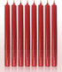 Hyoola 10 Inch Dinner Candles - 12 Pack - Red Tall Unscented Rustic Long Burning Candle Sticks...