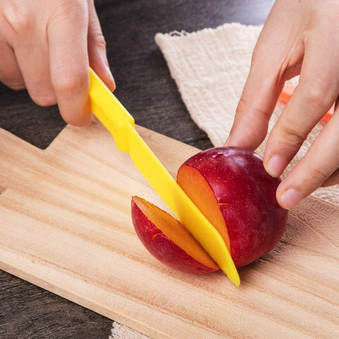 JOVITEC 10 Pieces Kid Plastic Nylon Cooking Knife Set, Children Toddler Kitchen Knives, Safe Knives for Bread, Lettuce Knife and Salad Knife...