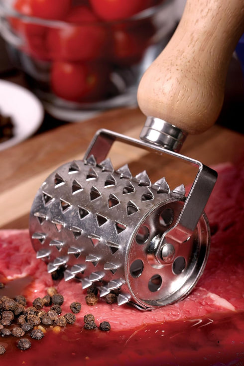 Style Asia Jim Beam JB0150 Rolling Vintage Style Meat Tenderizer, Silver...