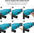 20Pcs 12 x 8 x 5mm Carbon Brushes with Spring Wires Motor Electric Carbon Brushes Replacement Power Tools for Electric Motors...