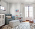 Erfoni Grey and White Wallpaper Striped Contact Paper Peel and Stick Wallpaper Modern Self Adhesive Contact Paper 17.7"x118" DIY Wallpaper Striped...