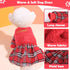 Dog Christmas Outfits Small Dog Christmas Sweater Dress Red Plaid Xmas Winter Dog Clothes Sweater for Small Dogs Girl Holiday Clothing Pet Apparel...