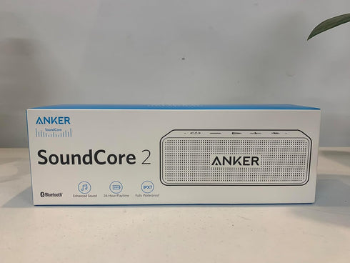 Anker Soundcore 2 Portable Bluetooth Speaker with 12W Stereo Sound, Bluetooth 5, Bassup, IPX7 Waterproof, 24-Hour Playtime, Wireless Stereo Pairin...