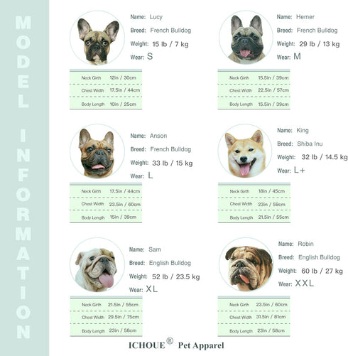 iChoue French Bulldog 100% Breathable Cotton Striped T Shirts Summer Cooling Vest Clothes for Medium Dogs Tank Tops Frenchie Pug English Boston Te...