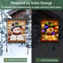 Lighted Christmas Garden Flag for Outside, Led Snowman Garden Flag, Winter Yard Flag 12x18 Double Sided for Outdoor Yard Porch Lawn Decoration...