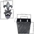 Fleur De Lis Beer Cap Opener Wall Mounted Bottle Opener with Cap Catcher Drainage Antique Silver...