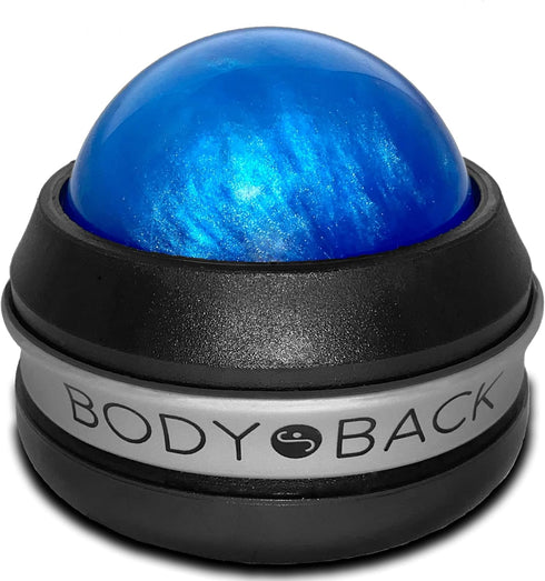 Body Back Manual Massage Roller Ball | Deep Tissue Roller & Lacrosse Ball - Hand Held Massager for Sore Muscles & Joint Pain | 360 Degree Mobility...