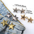 OIIKI 4 Pairs Adjustable Star Buttons for Loose Jeans, No Sewing Pant Waist Buckles, Cute Detachable Star Pant Waist Tightener for Jeans,Pants, Sk...