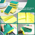 Individually Wrapped Sponges, Kitchen Dishwashing Sponge Bulk, Non Scratch Dishes Scouring Pad Dishcloth, Odor-Free Sponge Wipes for Household Cle...