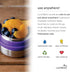 LunchBots Rounds Leak Proof 4 oz. Stainless Snack Container Jar, Set of 2, Purple Lids...
