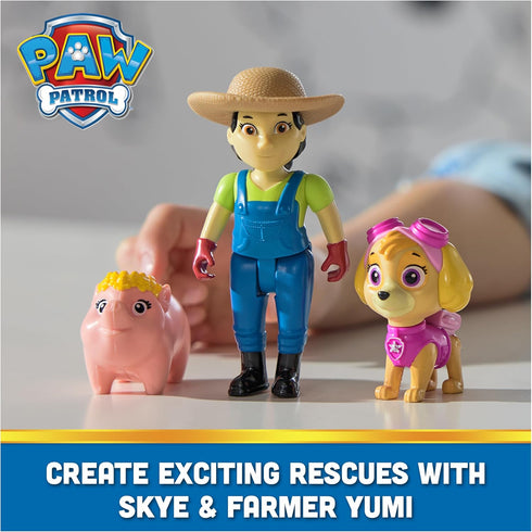 Paw Patrol Skye, Farmer Yumi & Piggie Figures, Kids Toys for Boys and Girls Ages 3 and Up...