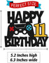 Happy 11th Birthday Cake Topper Game Controller 11s Cake Decoration Level 11s Unlocked Cake Decor Video Play Game Movie Theme Boys Girls Men Women...