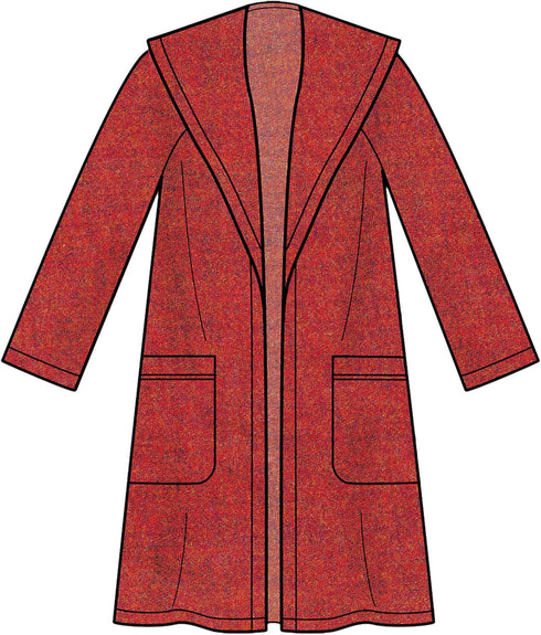 New Look Misses' Coat with Hood Sewing Pattern Packet, Design Code S9129, Sizes XS-S-M-L-XL, Multicolor...