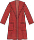 New Look Misses' Coat with Hood Sewing Pattern Packet, Design Code S9129, Sizes XS-S-M-L-XL, Multicolor...