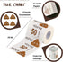 Happy 50th Birthday Gifts for Men Women, 3-Ply Toilet Paper Roll, 50th Birthday Toilet Paper, Gag Funny Birthday Gift Novelty for 50 Birthday Part...