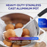 Universal Small Caldero 2 Cups - 0.7 QT / 0.6 L, Stainless Aluminum Pot, Even Heat Distribution and Fast Cooking Dutch Oven Pot with Lid, Ergonomi...