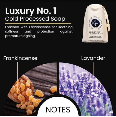 Luxury No.1 Cold Processed Soap | Luxury Soap Bar | Moisturising & Nourishing | 100% Natural Ingredients | Eco-Friendly | Hand, Face and Feet Care...